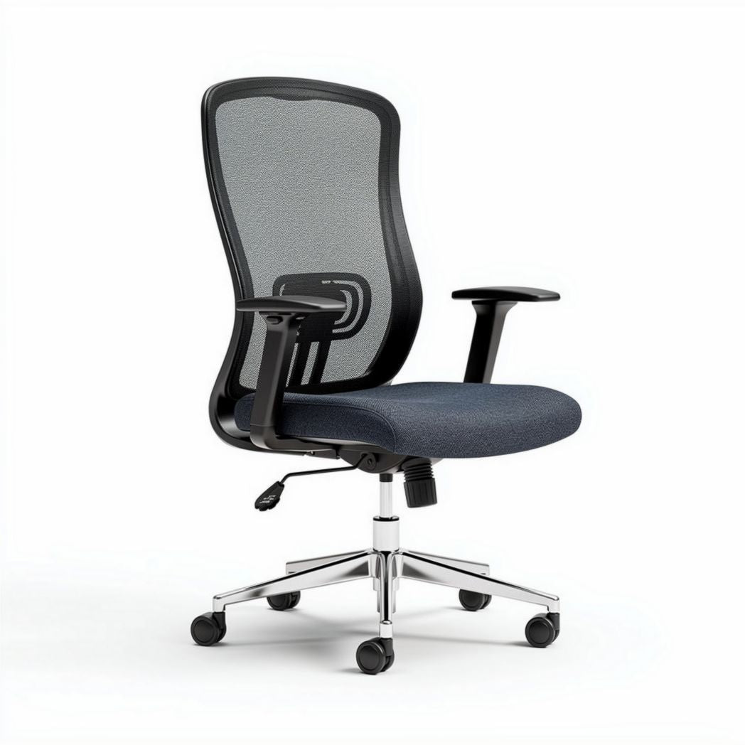 Ergonomische bureaustoel met ademend netwerk en zachte stoffering 60 x 60 x 100cm